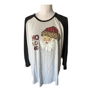 Jane Marie Christmas T-Shirt Size XL Ho Ho Ho Santa
